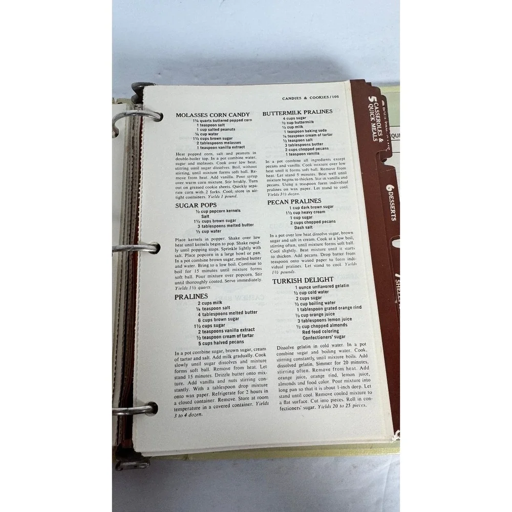 The Complete Family Cook Book 1969 Vintage Binder Recipes Curtin Publications